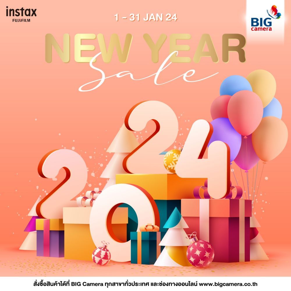 Instax โปรโมชั่น New Year Sale ลดสูงสุด 300.-