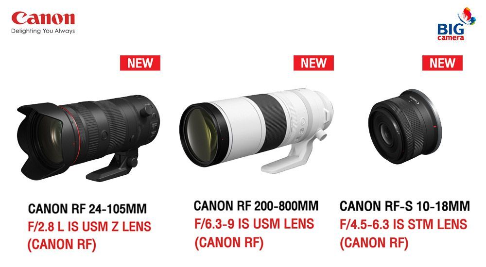 CANON LENS เปิดตัวขุมพลัง 3 รุ่น สัมผัสใหม่สู่อีกขั้นของเลนส์