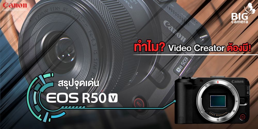 Preview ทำไม Video Creator ต้องมี Canon EOS R50 V: Part of Body Design