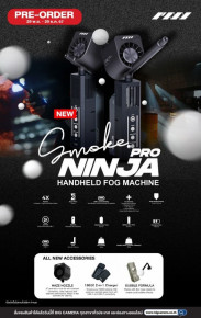 [PRE-ORDER] PMI Smoke Ninja Pro ใหม่!! เครื่องสร้างควันแบบพกพา เหมาะเป็นอุปกรณ์คู่ใจในงานโปรดักชั่นทั้งภาพและวิดีโอ