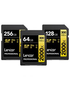 Lexar Professional 2000x SDHC/SDXC UHS-II Card GOLD Series