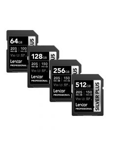 LEXAR PROFESSIONAL SILVER PLUS SDXC UHS-I V30 R205/W100/W150