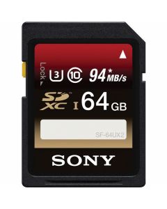 Sony 64GB High Speed UHS-I SDXC U3 Memory Card (Class 10) [SF-64UX2]