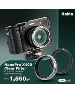 [Pre-Order]Haida NanoPro X100 Clear Filter for Fujifilm X100 / X100VI Series (With Free lense cap)