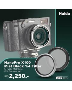 [Pre-Order]Haida NanoPro X100 Mist Black 1/4 Filter for Fujifilm X100 / X100VI Series (With Free lensecap)