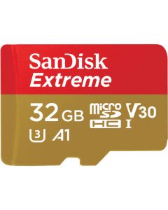SanDisk 32GB Extreme UHS-I microSDHC Memory Card with SD Adapter