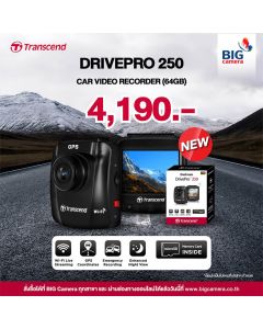 Transcend 64gb Drivepro 250 Car Video Recorder [TS-DP250A-64G]