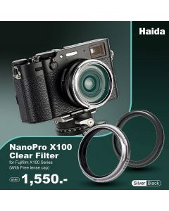[PRE-ORDER] Haida NanoPro X100 Clear Filter for Fujifilm X100 / X100VI Series (With Free lense cap)