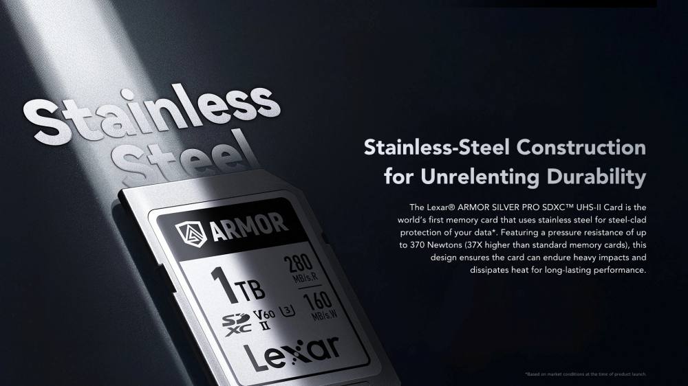 LEXAR ARMOR SILVER PRO SDXC UHS-II U3 V60 6K R280/W160