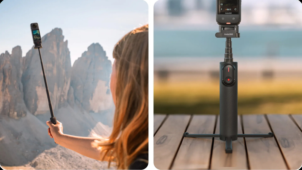 Foldable 2-in-1 Selfie Stick