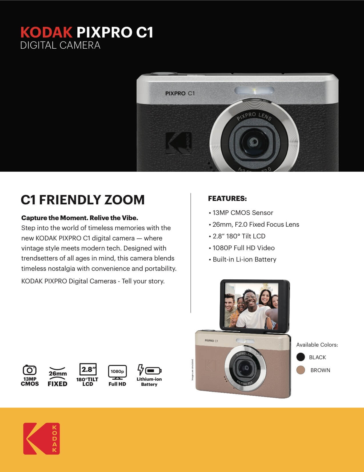 KODAK PIXPRO C1 DIGITAL ZOOM